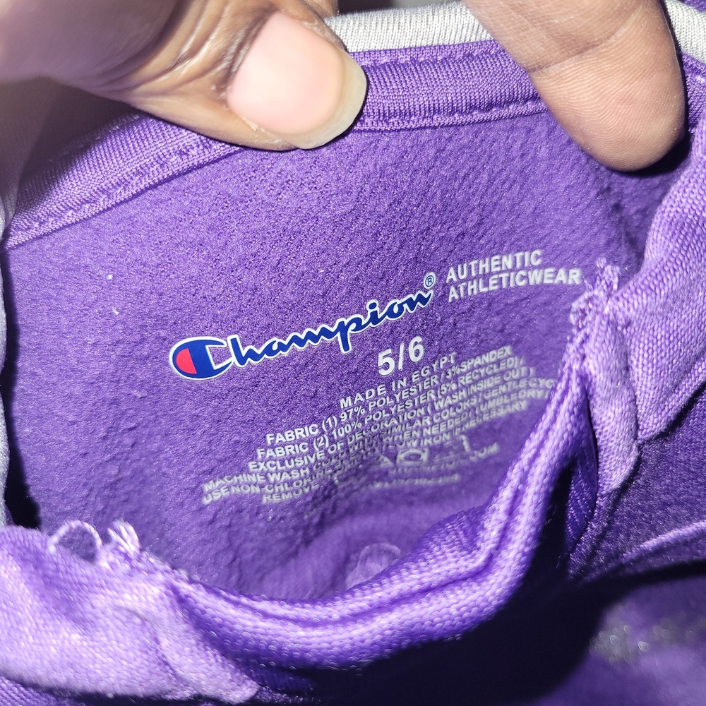 Champion Purple Athletic Wear